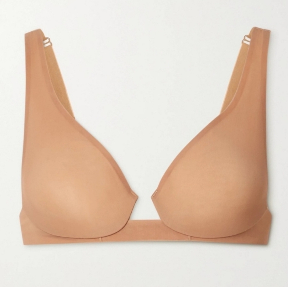 NWOT SKIMS Underwire Naked Plunge Bra - HONEY